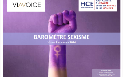 Baromètre sexisme 3e édition. Viavoice – HCE. Janvier 2024